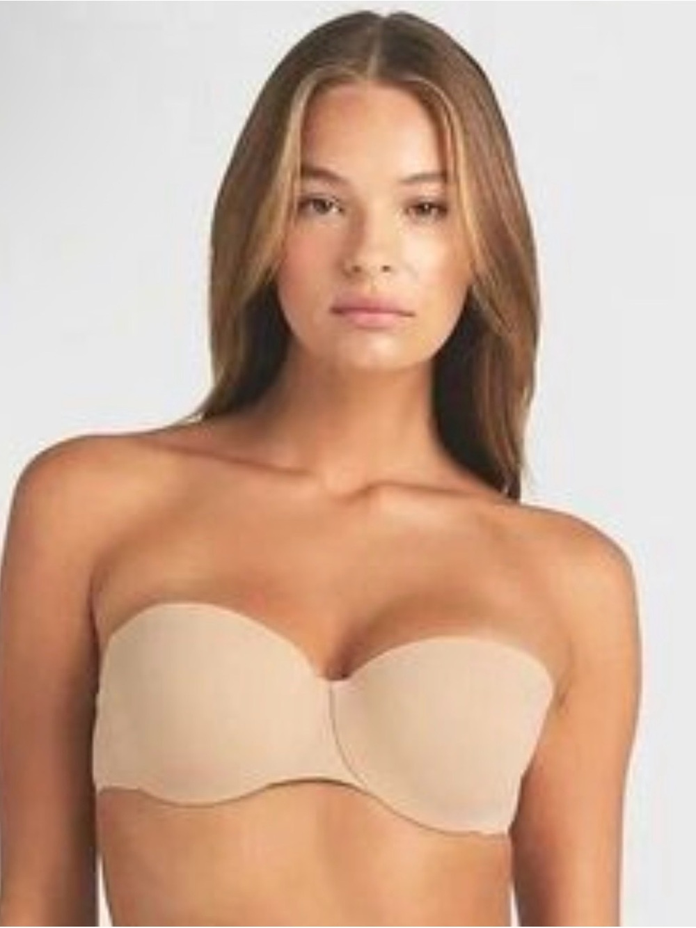 SKIMS Smoothing Intimates Unlined Strapless Bra Sand 34C NWT Rare